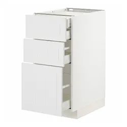 IKEA METOD / MAXIMERA(494.094.60) sz stj 3fr / 2n / wed / w szu, білий / Stensund білий