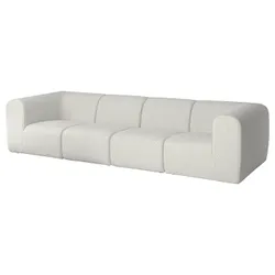 IKEA STOCKHOLM 2025(995.743.20) Диван с 4 человека, Джурмо серо-белый