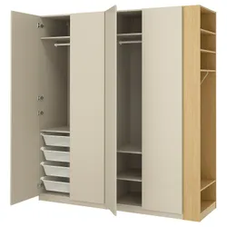 IKEA PAX / FORSAND(296.070.60) Комбинация гардероба, серый серо -подобный/имит. дуб