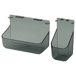 IKEA VISSLAÅN(806.145.47) підвісний органайзер, набір 2 шт, сірий