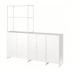 IKEA JOSTEIN(694.372.97) книжный шкаф с дверцами, вход/выход/белый