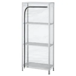 IKEA HYLLIS (992.917.45) книжный шкаф с крышкой, прозрачный
