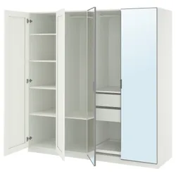 IKEA PAX / KAMMARTORP/GULLABERG(395.725.88) Комбинация гардероба, Белое/белое зеркало