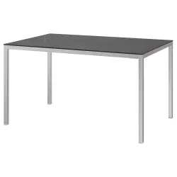 IKEA TORSBY  Стол, черный хром / керамическая имитация мрамора (494.296.27)