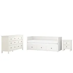 IKEA HEMNES (294.834.27) Комплект меблів для спальні 3 шт, біла пляма