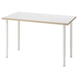 IKEA LAGKAPTEN / OLOV(695.084.16) письмовий стіл, білий антрацит/білий