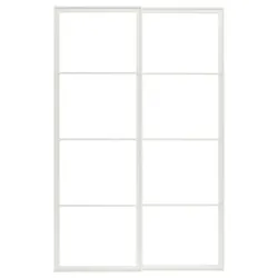 IKEA PAX(004.581.88) корпус раздвижной двери с гидами, белый