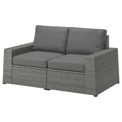 IKEA SOLLERÖN (592.877.50) 2-местный модульный диван, садовый, темно-серый/Фрёсон/Дувхольмен темно-серый