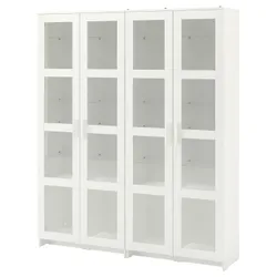 IKEA BRIMNES(492.782.37) книжный шкаф / стеклянная дверь, белый