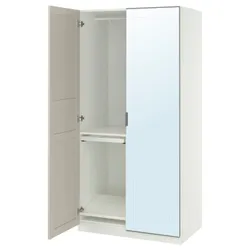 IKEA PAX / KAMMARTORP/FLISBERGET(695.724.88) Комбинация гардероба, Белое зеркало/бежевое