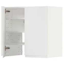 IKEA METOD(795.052.76) шафа з витяжкою та полицею/дверями, білий/Voxtorp матовий білий