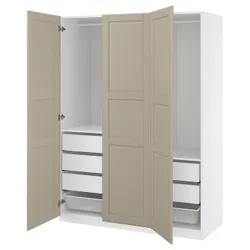 IKEA PAX / TYSSEDAL(195.908.47) Комбинация гардероба, белый/серо -разгр