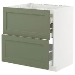 IKEA METOD / MAXIMERA(295.172.67) Sza St Pł/2FR/3SZU, Biały/Axstad Greya -green