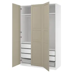 IKEA PAX / TYSSEDAL(995.908.53) Комбинация гардероба, белый/серо -разгр
