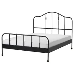 IKEA SAGSTUA(294.950.29) корпус кровати, черный/Линдбаден