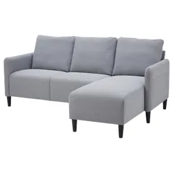 IKEA ANGERSBY(604.990.77) 3-местный диван, с козеткой/Книса светло-серый