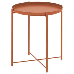 IKEA GLADOM(906.040.34) Стол с подносом, ярко -оранжевый