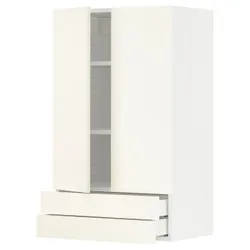 IKEA METOD / MAXIMERA(595.074.03) шкаф с 2 дверями/2 ящиками, белый/Вальстена белый