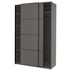 IKEA PAX / MEHAMN(794.297.96) гардероб, темно-сірий/двосторонній темно-сірий