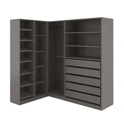 IKEA PAX(494.320.74) угловой шкаф, темно-серый