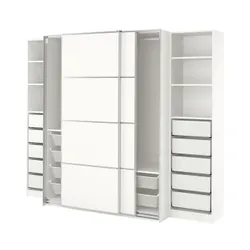 IKEA PAX / MEHAMN(494.331.96) гардероб, 2 сторінки білого кольору