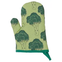 IKEA TORVFLY(404.930.62) кухонная перчатка, узор/зеленый