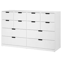 IKEA NORDLI(592.394.91) комод, 12 ящиков, белый