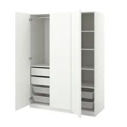 IKEA PAX / VIKANES(195.153.63) комбінований гардероб, білий/білий
