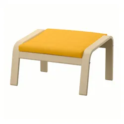 IKEA POÄNG (893.872.77) подставка для ног, березовый шпон / скифтебо желтый
