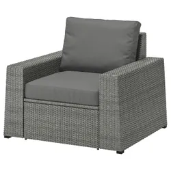 IKEA SOLLERÖN (692.877.21) садовое кресло, темно-серый/Фрёсон/Дувхольмен темно-серый