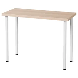 IKEA LINNMON / ADILS(695.902.27) стол, Имитация белого/белого окрашенного дуба