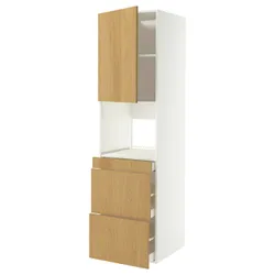 IKEA METOD / MAXIMERA(396.003.79) SZA для дверей вагона Mike Station/3SZU, Білий/Сінарп навколо дуба