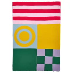 IKEA GREJSIMOJS(606.020.03) одеяло, узор/разноцветный