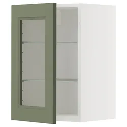 IKEA METOD(795.186.98) Повинен наполовину/скло, Biały/axstad gria -green