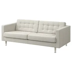 IKEA LANDSKRONA(294.353.23) 3-местный диван, Gunnared бежевый/металл