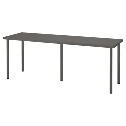 IKEA LAGKAPTEN / ADILS Письмовий стіл, темно-сірий (294.175.31)