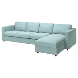 IKEA VIMLE (493.995.31) 4-місний диван з шезлонгом, Саксемара світло-блакитна