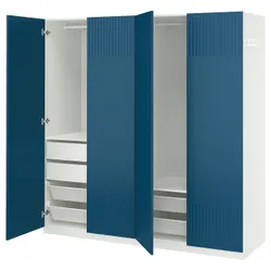 IKEA PAX / FYRUDDEN(195.817.15) Комбінація гардеробу, білий/білий