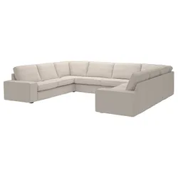 IKEA KIVIK(894.944.04) П-образный диван, 7-местный, Тресунд светло-бежевый