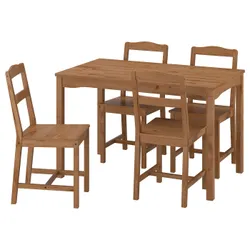 IKEA HÄGERNÄS(705.759.47) Стол и 4 стула, Пятна пятно сосны