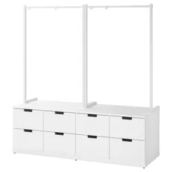 IKEA NORDLI(492.952.08) комод, 8 ящиків, білий