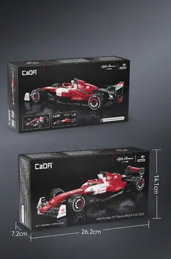 Конструктор автомобіль червоний перегоновий автомобіль Alfa Romeo F1 Team ORLEN C42 2022 Формула 1 автомобіль авто