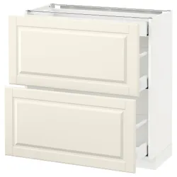 IKEA METOD / MAXIMERA(990.517.45) 2-дверний / 3-місний, білий / Bodbyn крем