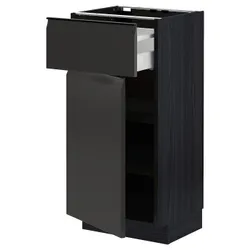 IKEA METOD / MAXIMERA(794.955.26) шафа ящики/двері, чорний/Upplöv матовий антрацит