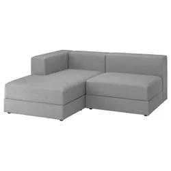 IKEA JÄTTEBO(394.713.58) 2,5-місний диван-модуль з шезлонгом, вліво/Сірий тонер