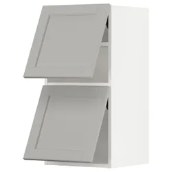 IKEA METOD(293.930.40) двері рівня 2, білий/Lerhyttan світло-сірий