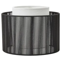IKEA SYMFONISK(804.947.57) абажур для цоколя з динаміком, тканина / чорн