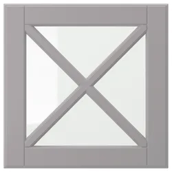 IKEA BODBYN(704.850.51) стеклянная дверь с ригелем, серый