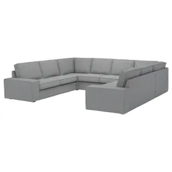 IKEA KIVIK (094.405.80) П-подібний диван, 6 місць, Tibbleby бежевий / сірий