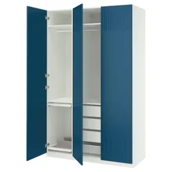 IKEA PAX / FYRUDDEN(495.816.53) Комбинация гардероба, белый/синий